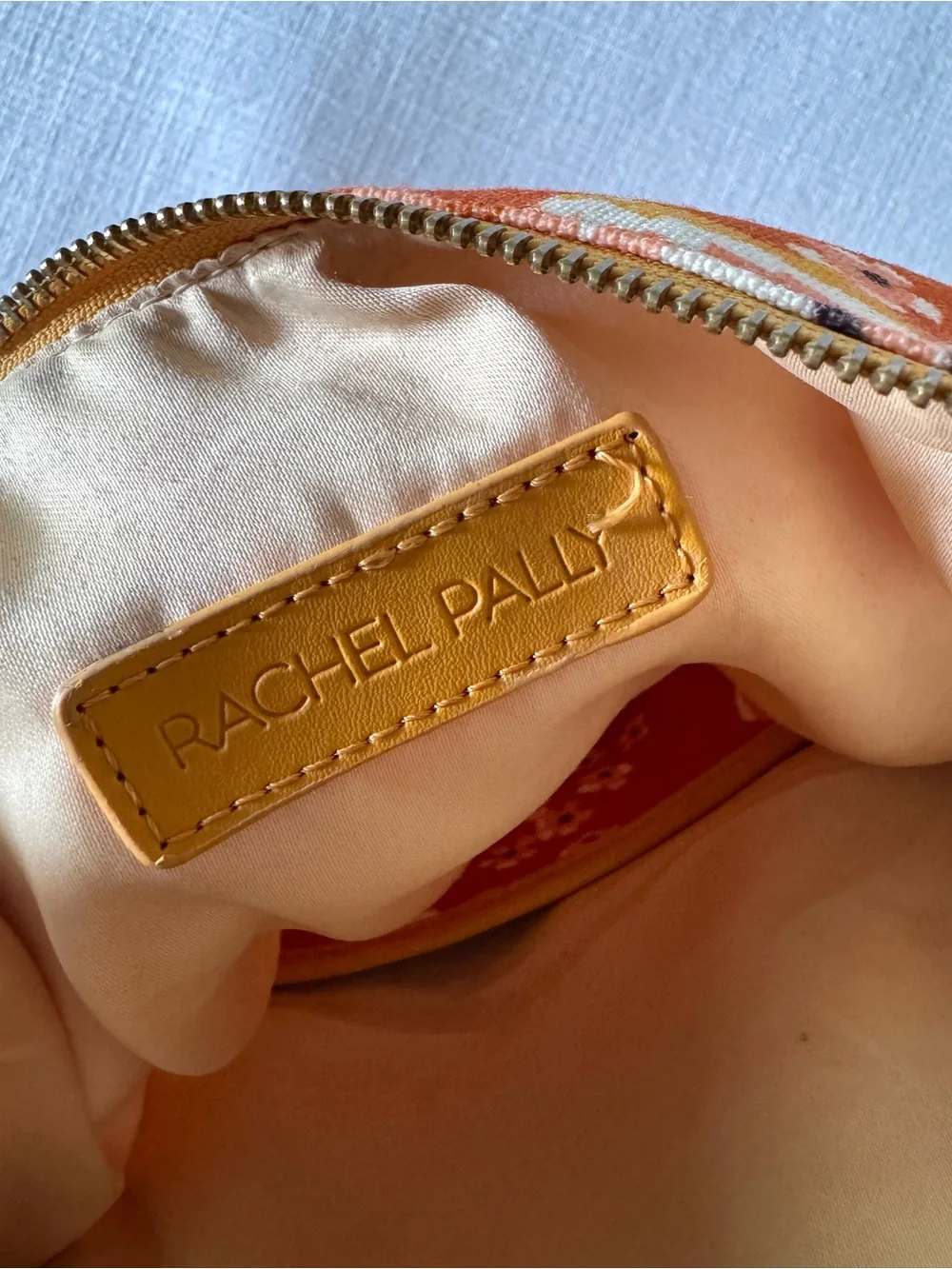 Rachel Pally Orange Floral Reversible Clutch